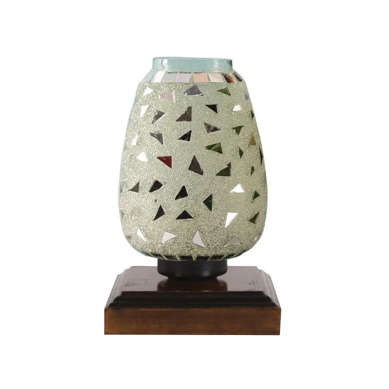 Orvella Mosaic Glass Table Lamp With Wooden Base media 6