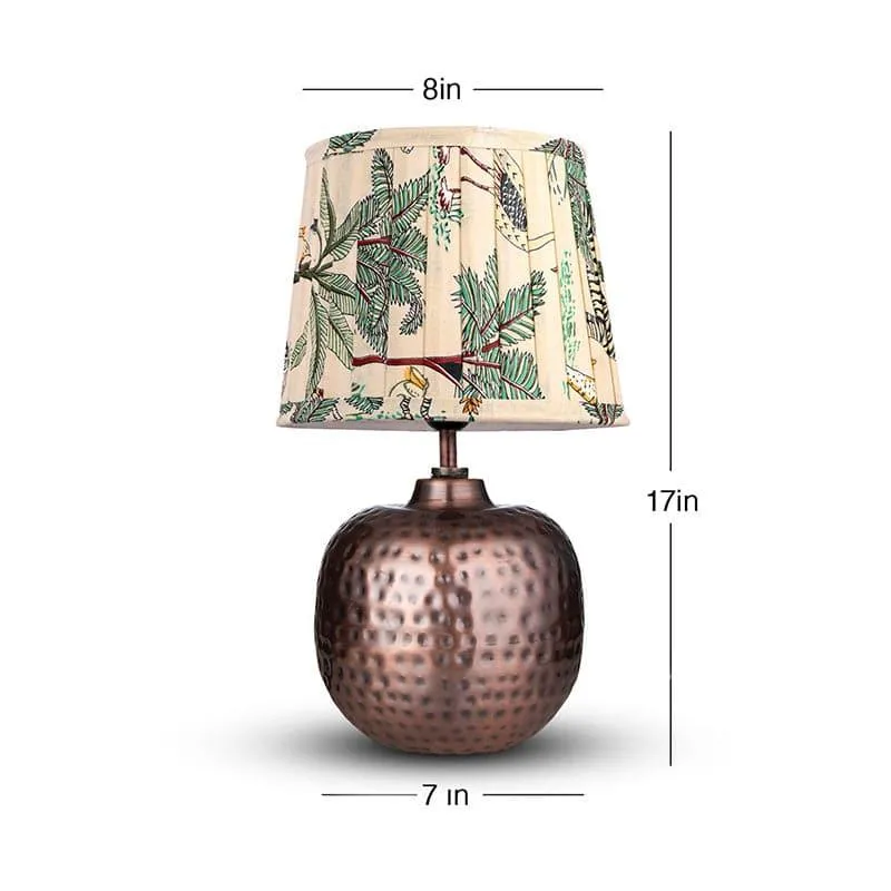 Noa Hammered Fabric Table Lamp - Multicolor media 4