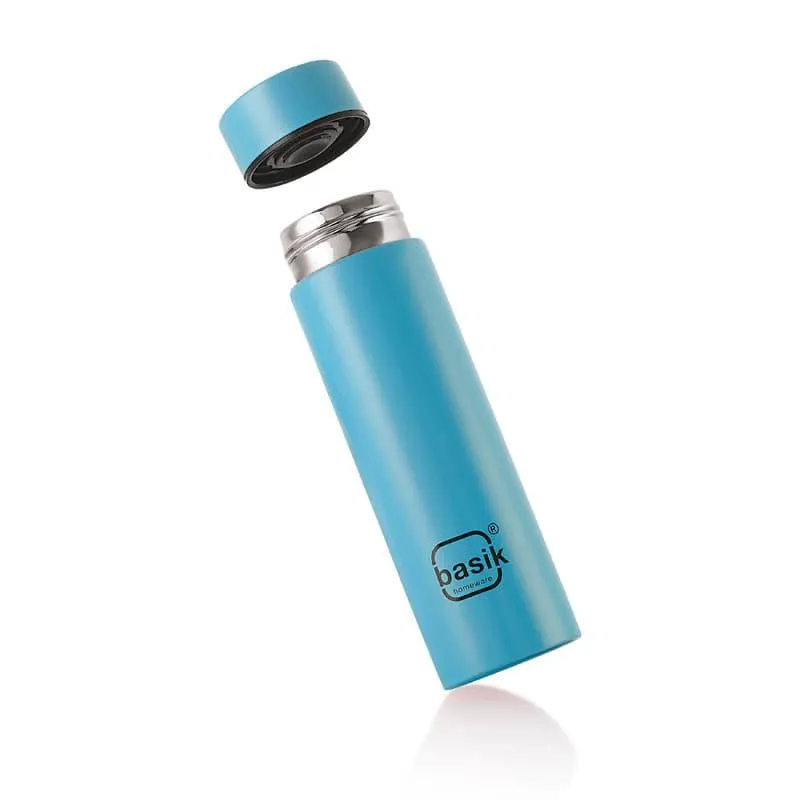 Evara Stainless Steel Bottle (Blue) - 330 mL media 3