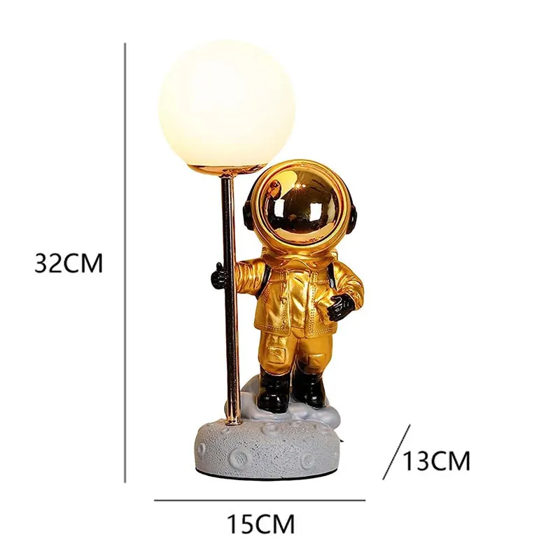 Space Force Table Lamp - White,Gold media 7