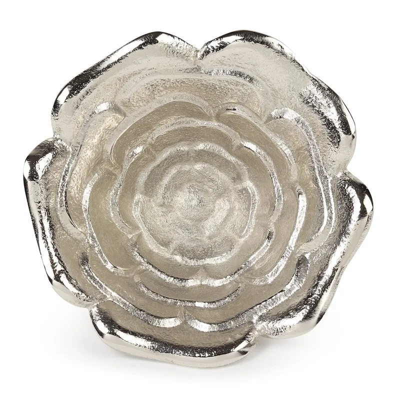 Luxe Petal Accent Bowl - Silver media 6