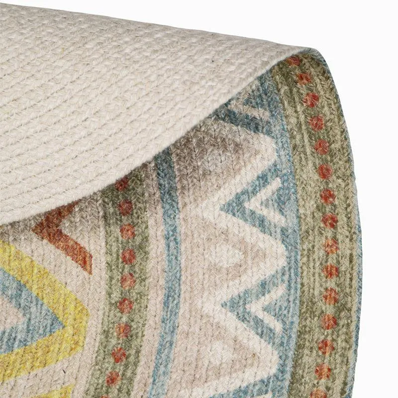 Moro Ethnic Round Cotton Rug media 5