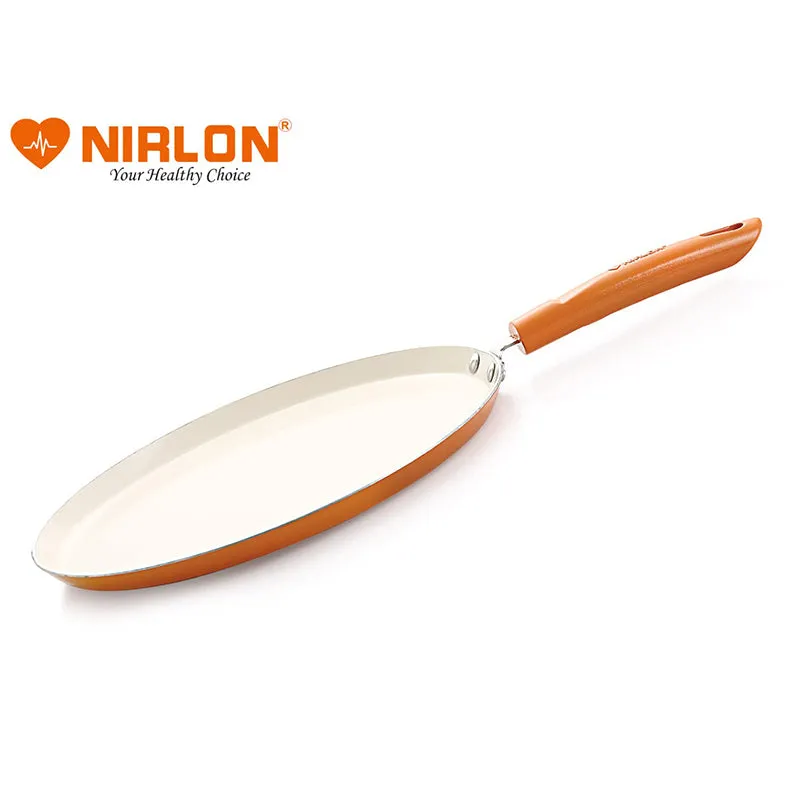 Nirlon Orange Ceramic Coating Dosa Tawa - 28 cm media 6