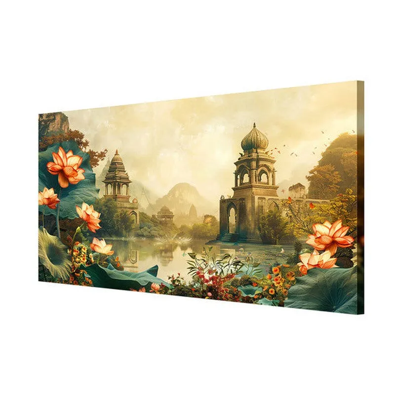 Temple Blossom Aura Wall Painting media 5
