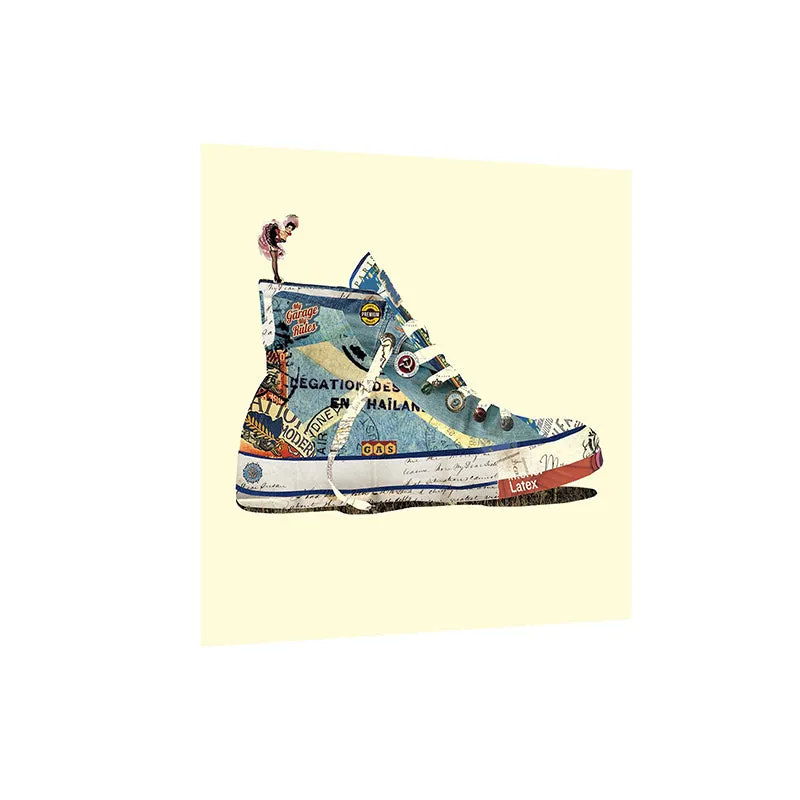Shoe Run Canvas Wall Painting media 3