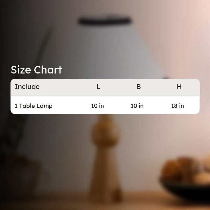 Angler Edge Neo Wooden Table Lamp - White,Brown,Black media 6