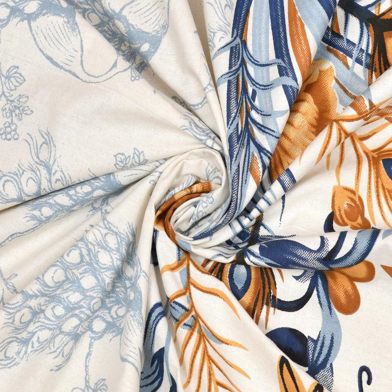 Navil Ethnic Cotton Bedsheet (Blue) - 180 TC media 5