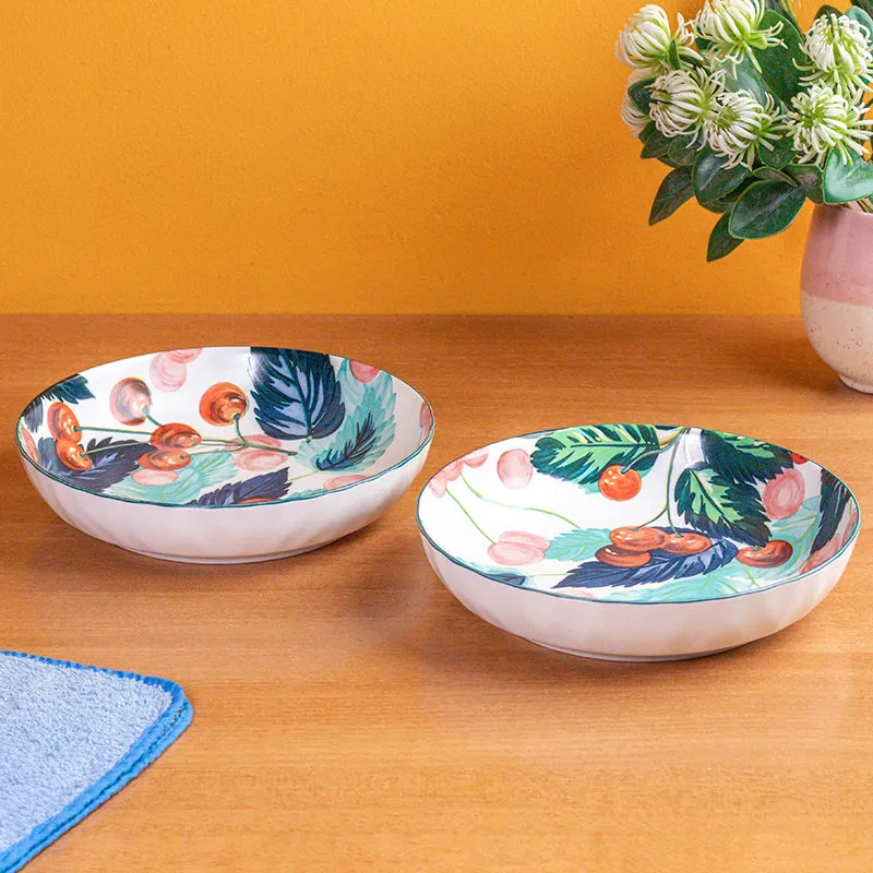 Floral Harmony Serving Bowl(750 mL) - Set Of Two media 3