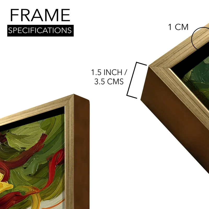 Verdant Harmony Canvas Wall Painting With Frame media 8