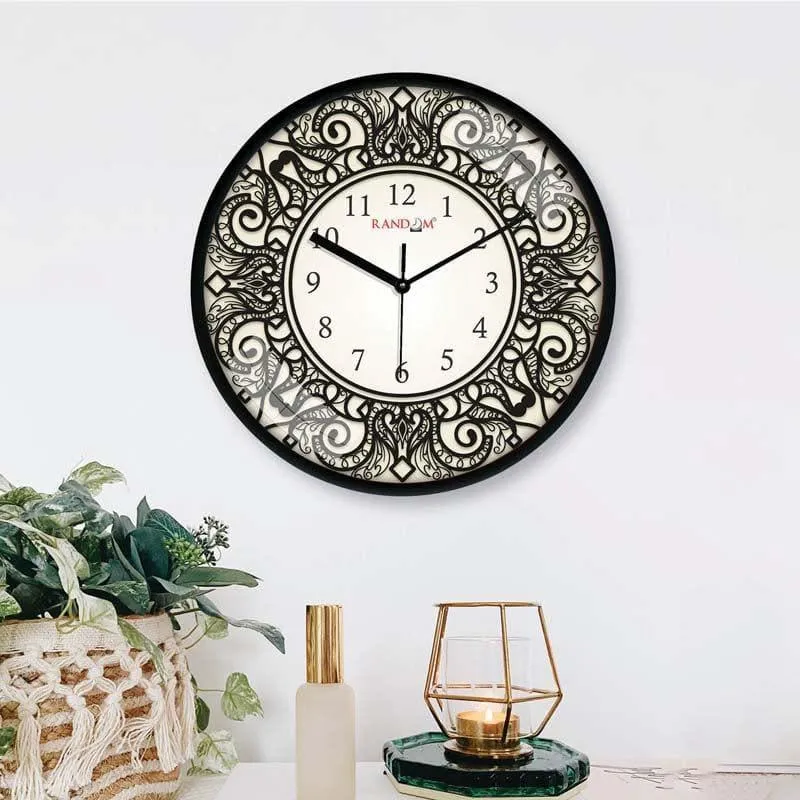 Whirl design Wall Clock media 1