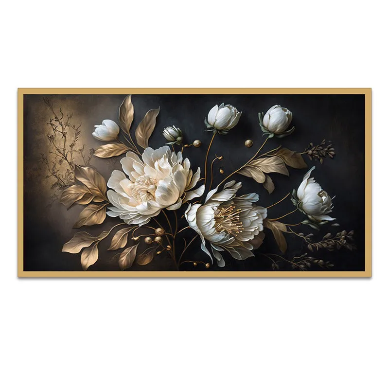 Ellerslee Floral Wall Painting With Frame media 5