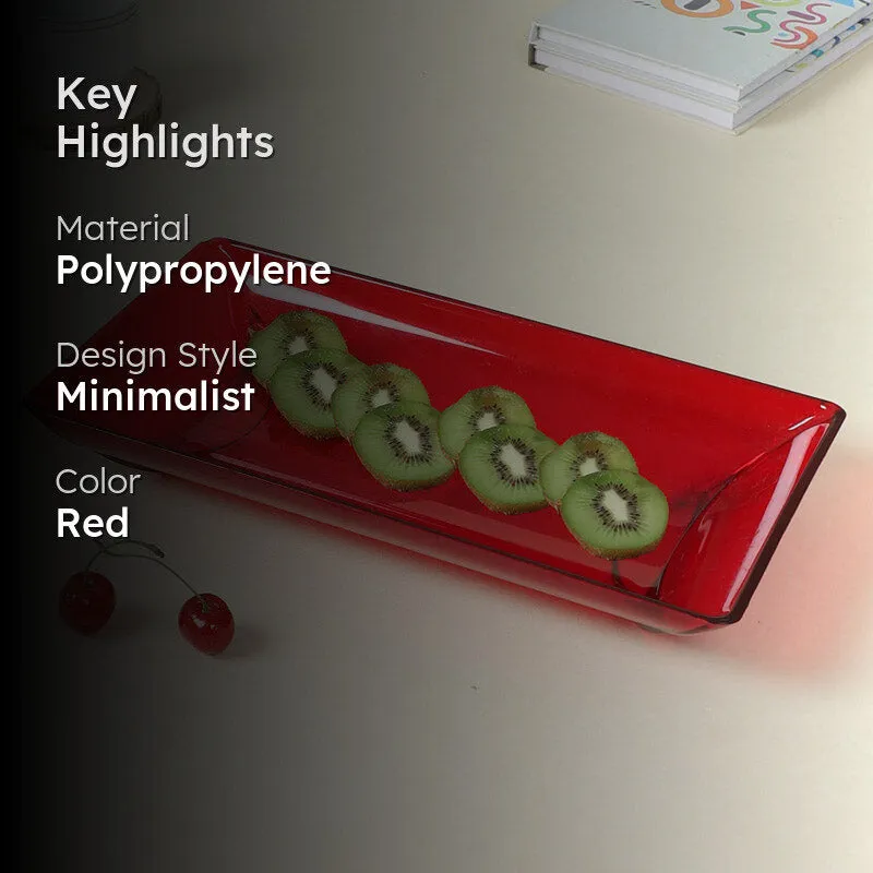Vitara Polypropylene Platter - Red media 2