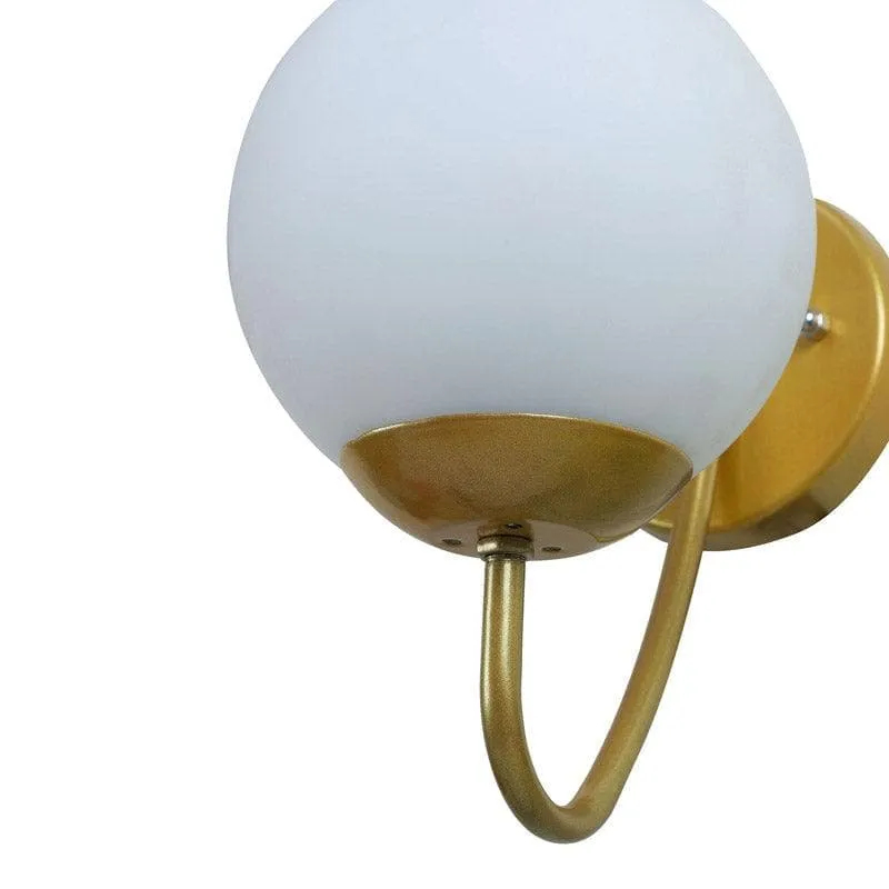 Shiro Moon LED Glass & Metal Wall Lamp media 5