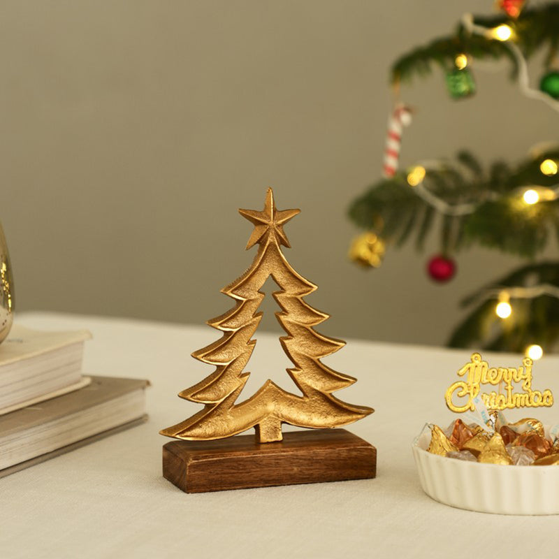 Celestial Aluminum Christmas Tree Showpiece