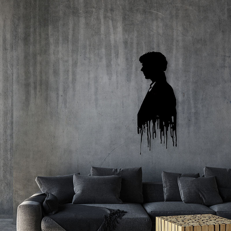 Sherlock Holmes Detective Black Iron Wall Accent