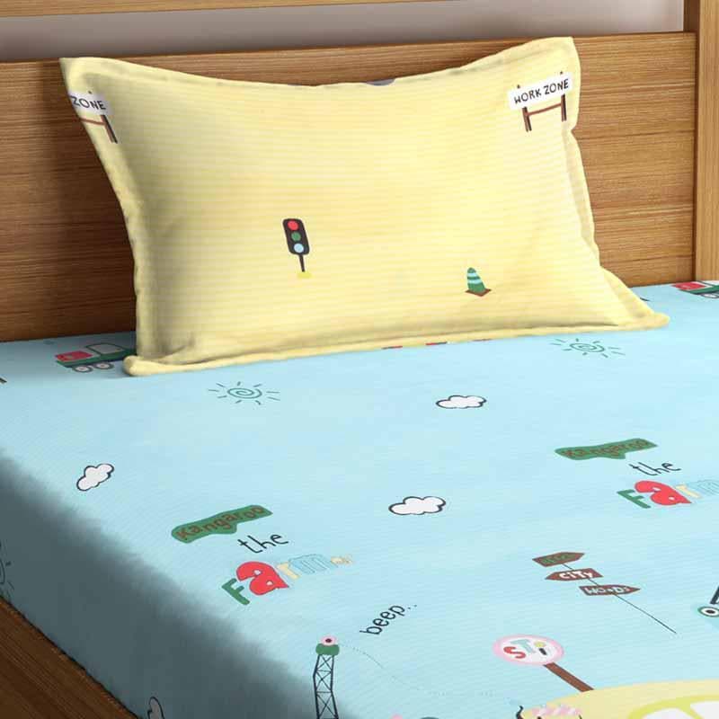 Traffic Rules Printed Bedsheet - 180 GSM media 4