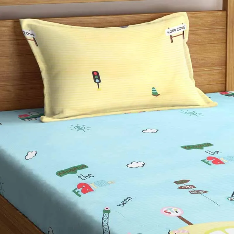 Traffic Rules Printed Bedsheet - 180 GSM media 4