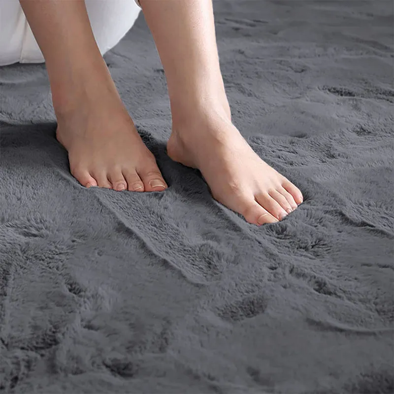 Ruffle Luxe Bath Mat - Grey media 5