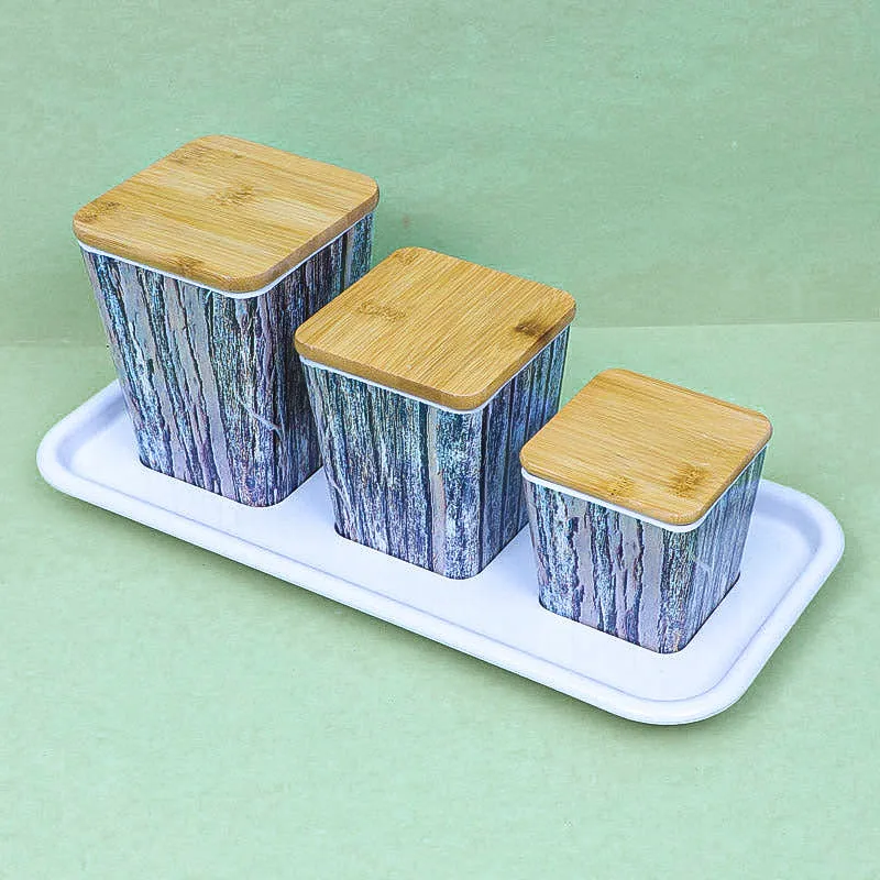 Navina Condiment Container With Tray (450 mL/750 mL/1140 mL) - Four Piece Set media 1