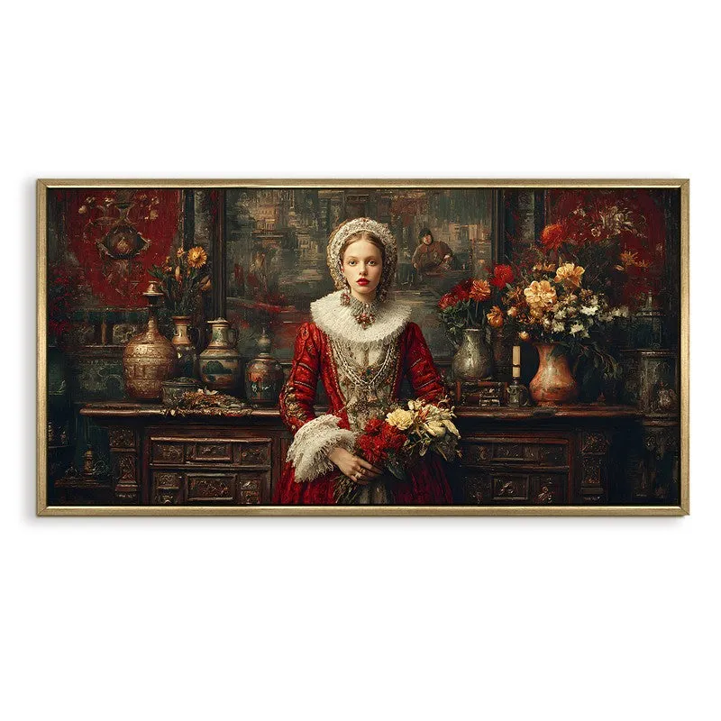 Heirloom Lady Canvas Wall Painting With Frame media 3