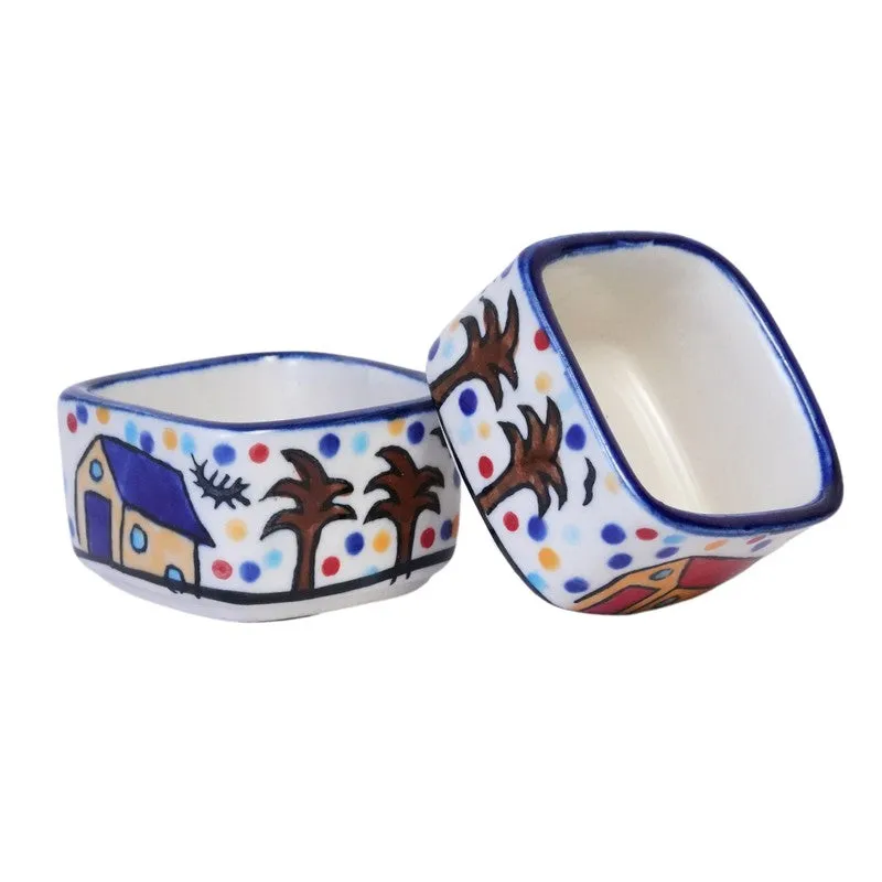 Culinova Ceramic Dip Bowls (Multicolor ,35 mL Each) - Set Of Two media 5