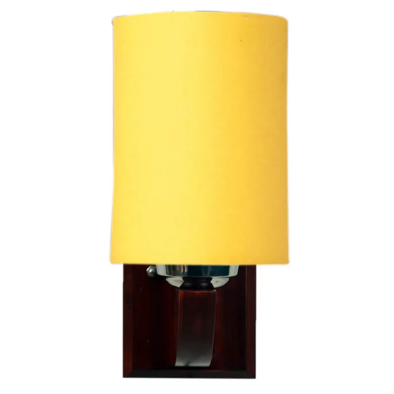 Tangerine Cylindrical Wooden Wall Lamp media 6
