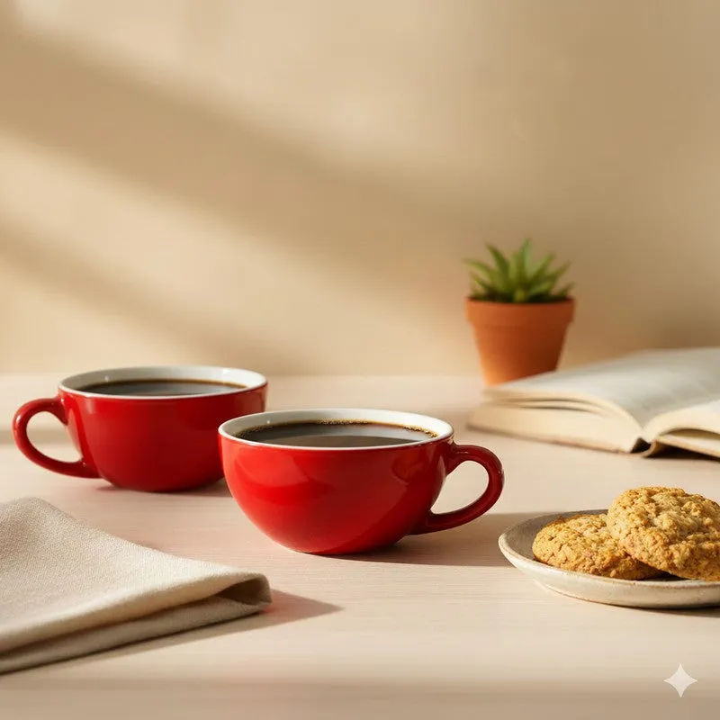 Dawn Ceramic Coffee Mug (320 mL Each) - Set Of Two media 1