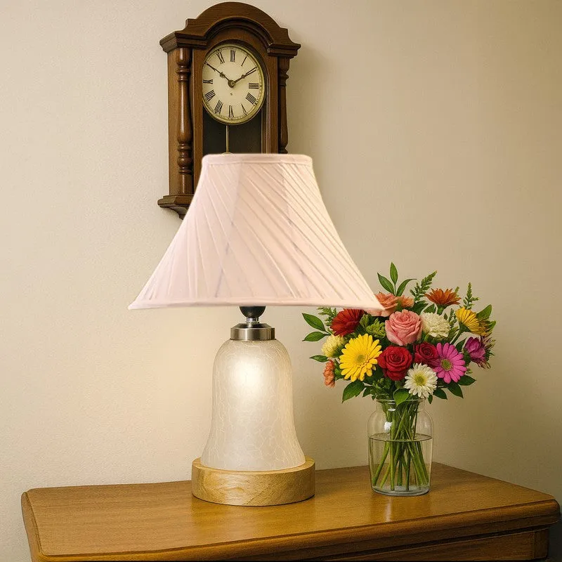 Zoravelle Wooden Table Lamp - Ivory media 4