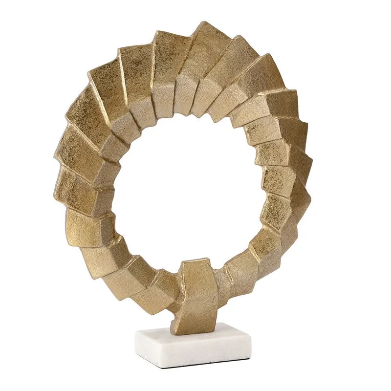 Shadow Wheel Aluminium Showpiece - Gold - 4