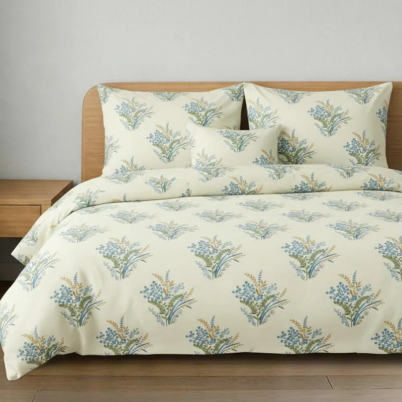 Waterlily White Microfiber Bedsheet - 140 GSM media 4