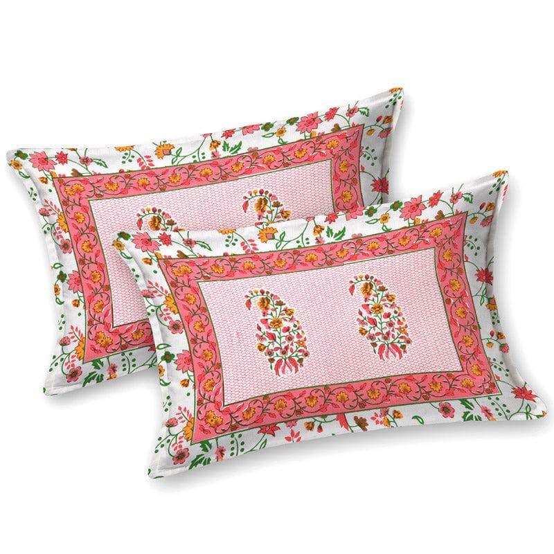 Avinya Floral Cotton Bedsheet (Red) - 180 TC media 5