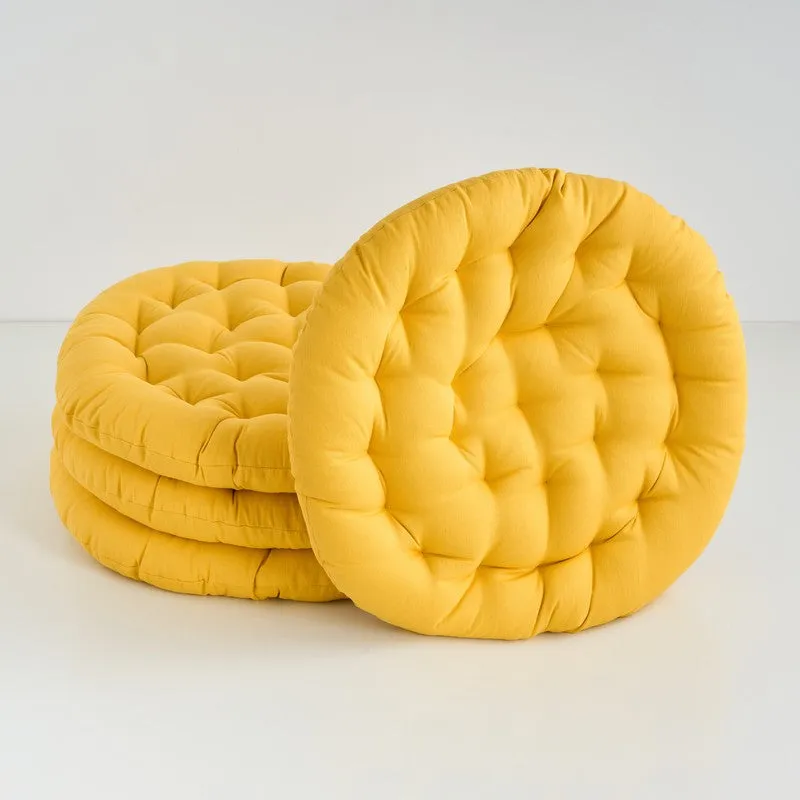 Gloria Floor Cushion (Mustard Yellow) - Set Of Four media 3