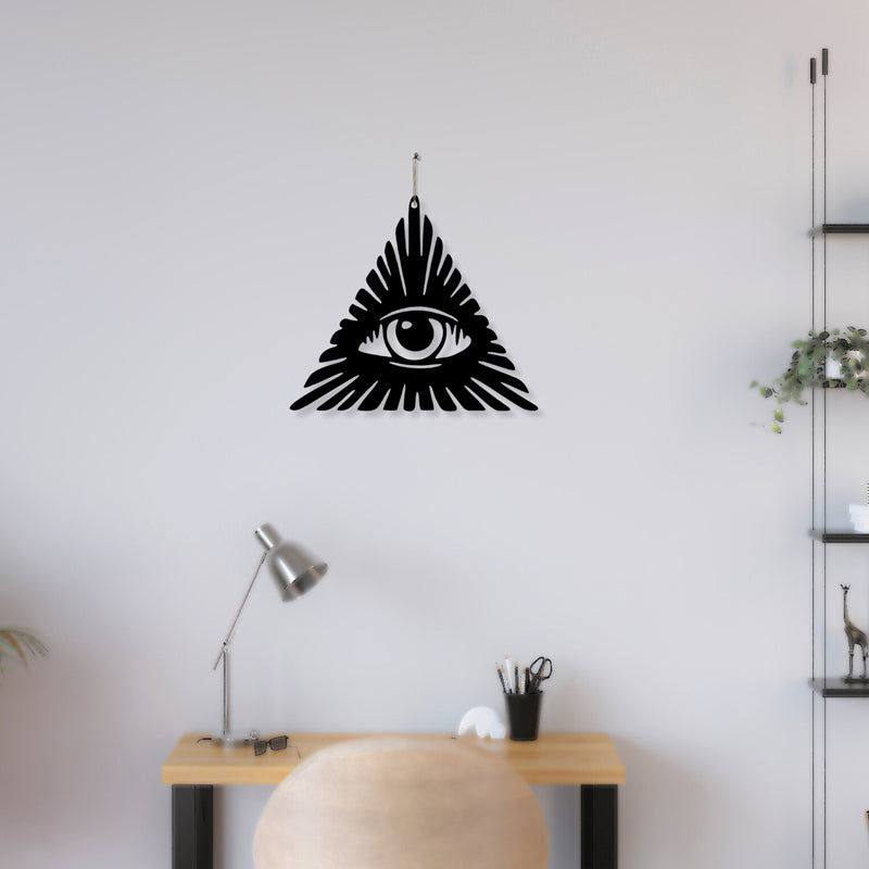 Eye Of Illumination Iron Wall Accent