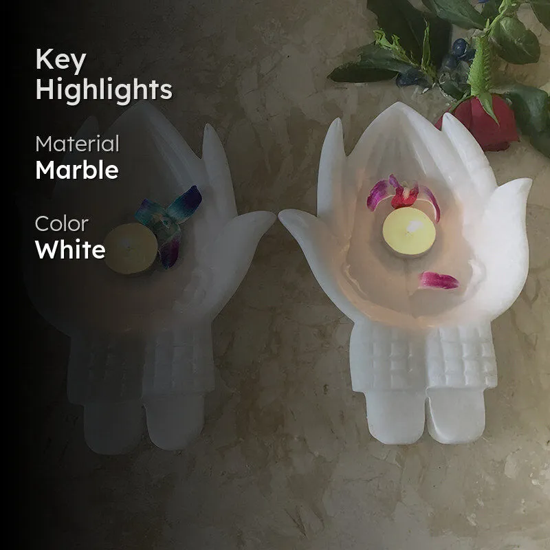 Praying Hands Marble Urli media 2