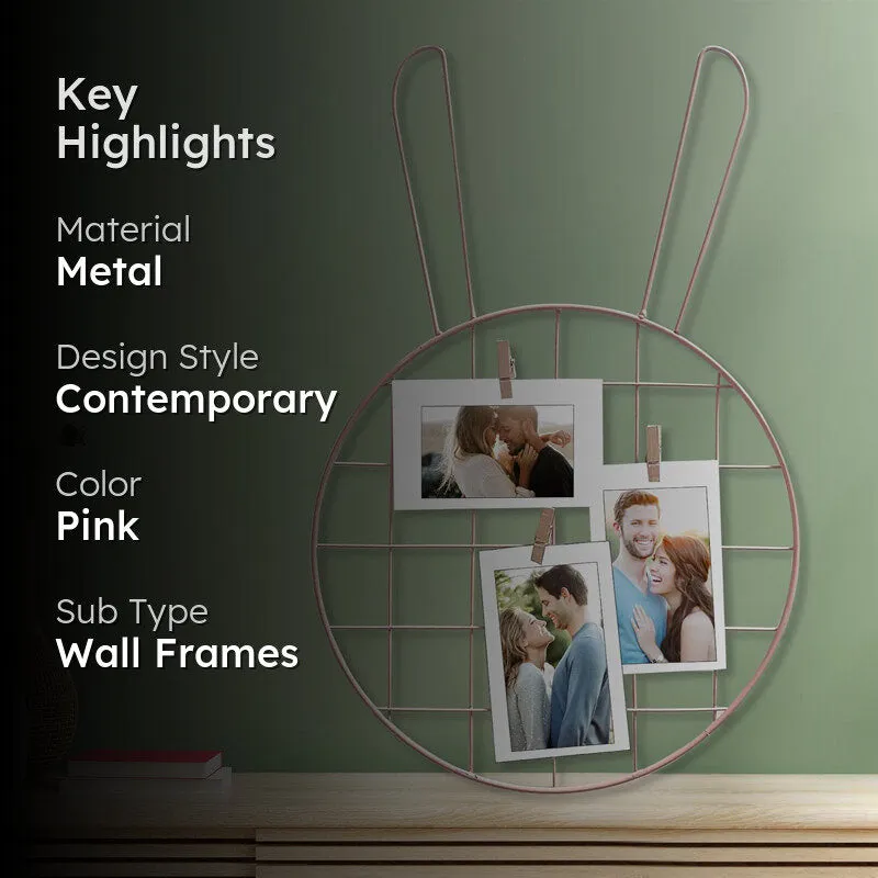 Coney Metal Photo Frame - Pink media 2