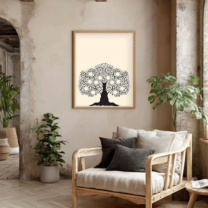 Shilpa Tharu Archival Paper Wall Art - Natural Brown Frame media 4