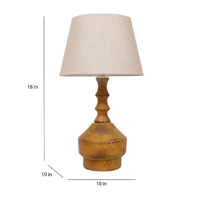 Mishuna Meiji Fabric Table Lamp - Beige media 5