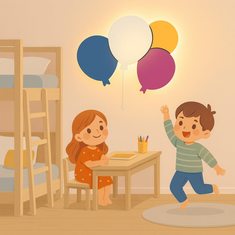 Balloon Glow Battery Operated MDF Wall Lamp media 5