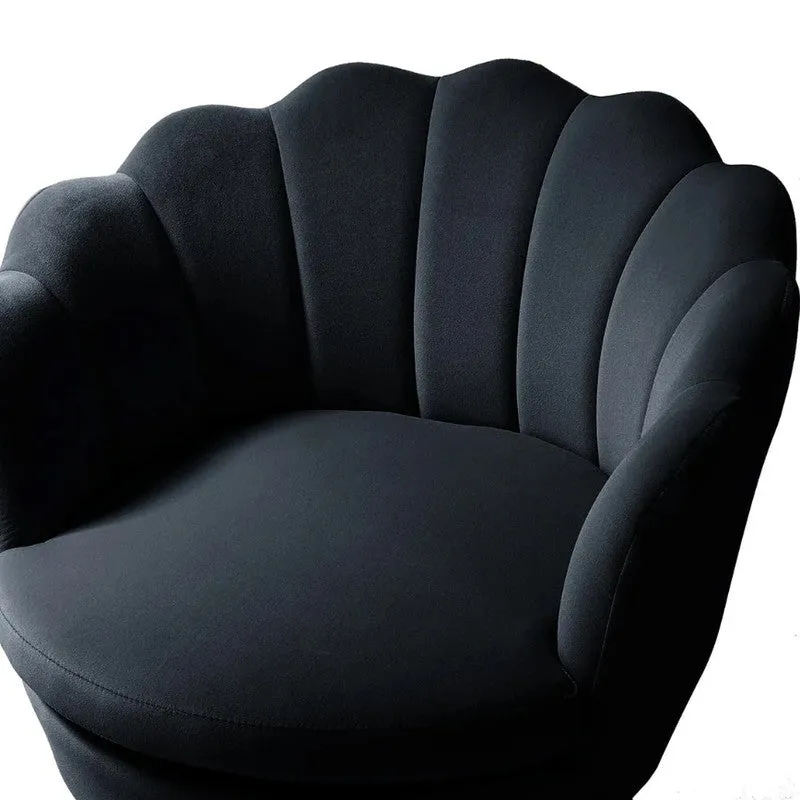 Velvique Shadow Accent Chair  Black media 5