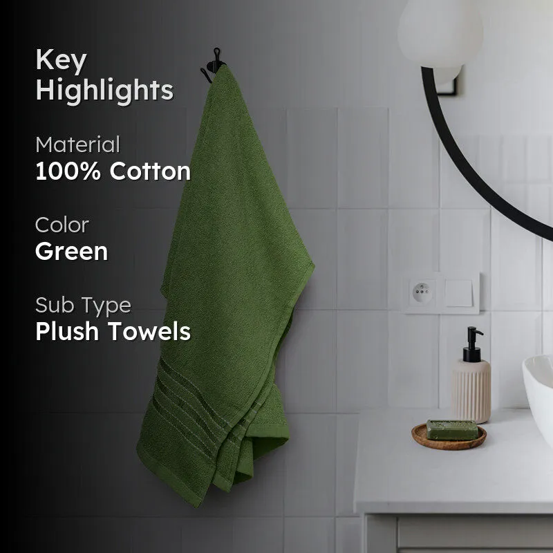 Micro Cotton LuxeDry Comfort Solid Bath Towel - Green media 2