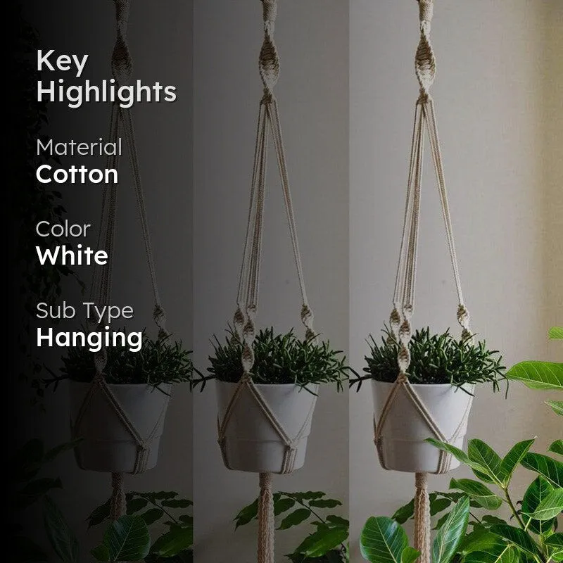 Maala Macrame Planter - Set Of Three media 2