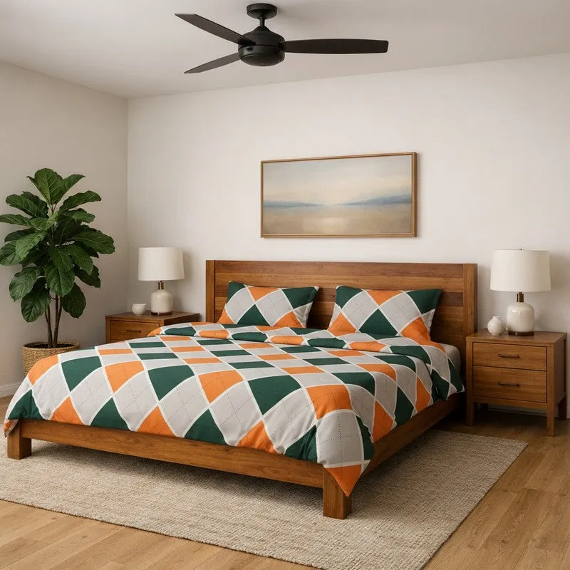Checkered Microfiber Bedsheet - 125 GSM media 1
