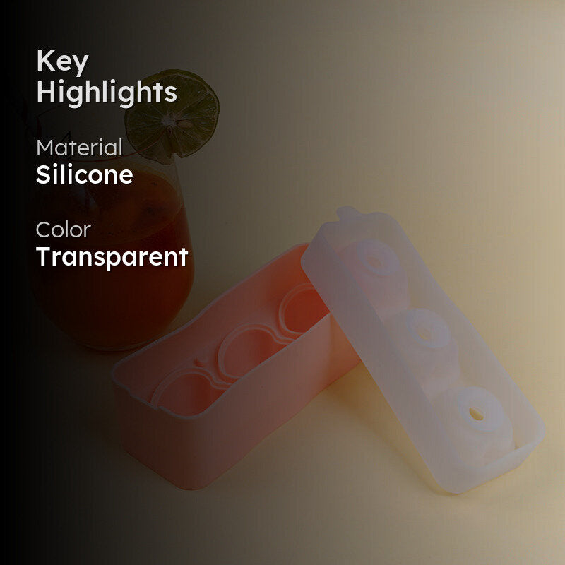 Heart Silicone 3-Cube Ice Mould - Peach media 2