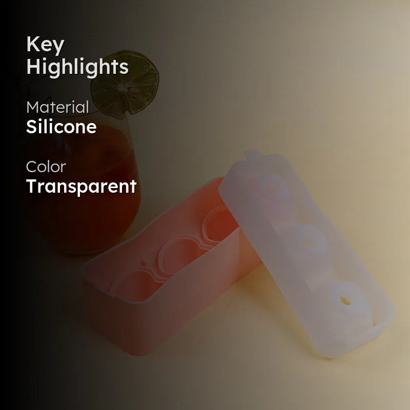 Heart Silicone 3-Cube Ice Mould - Peach media 2
