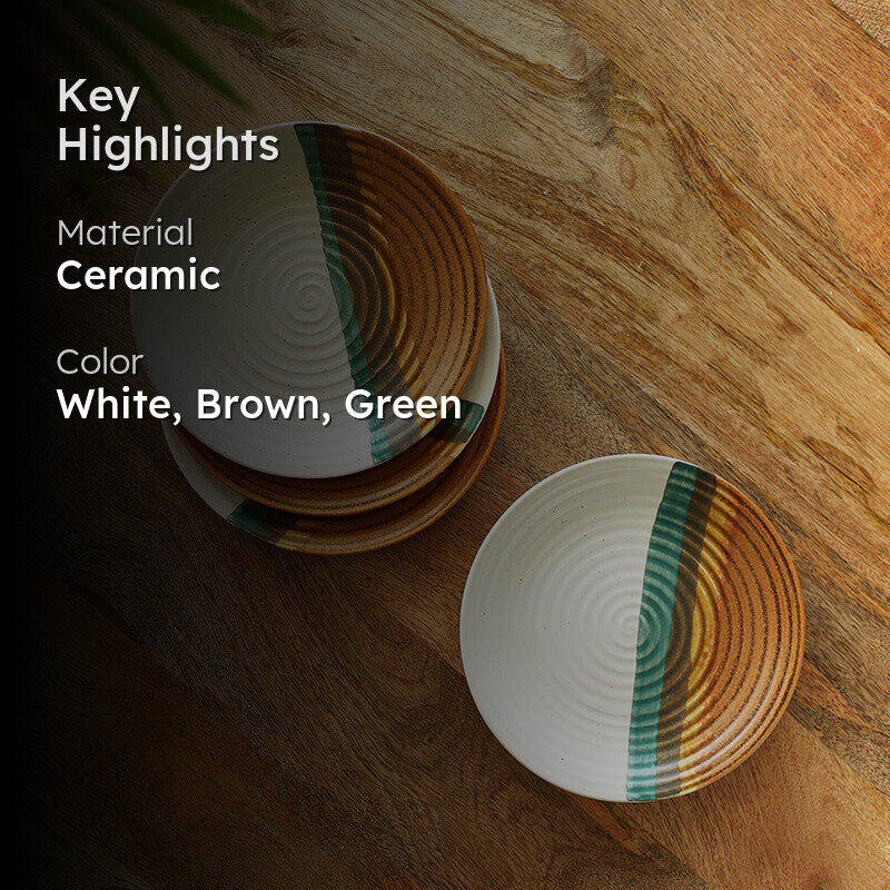 Cinnamon Grove Ceramic Quarter Plate - Set Of Four media 2