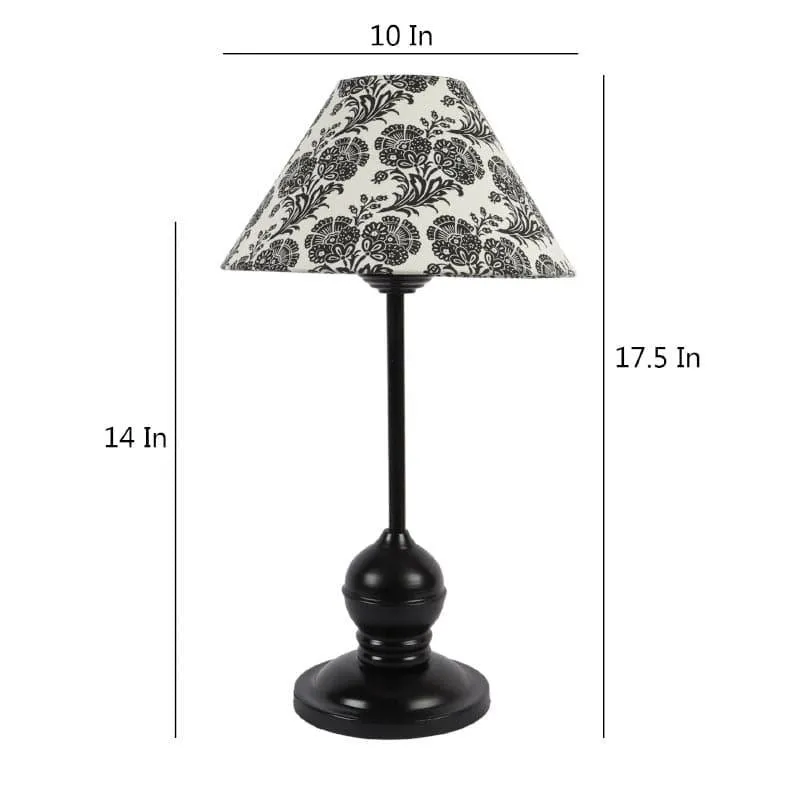 Filigree Lura Fabric Table Lamp - Black,White media 5