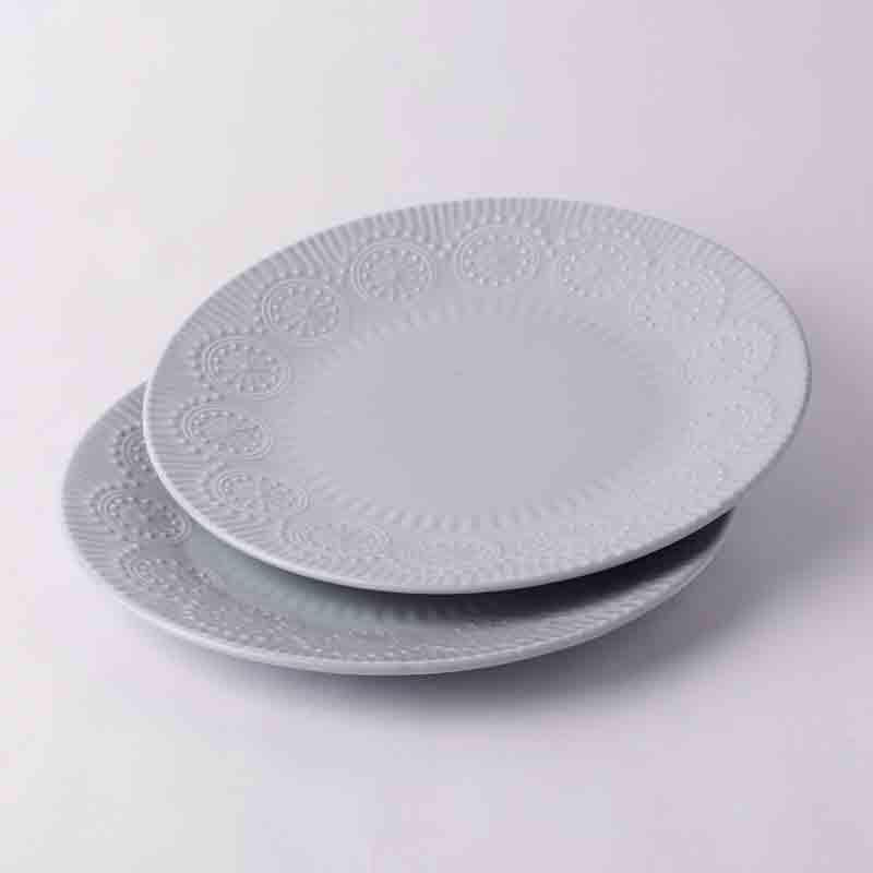 Crown Dinner Plate - Grey - Set Of Two media 5