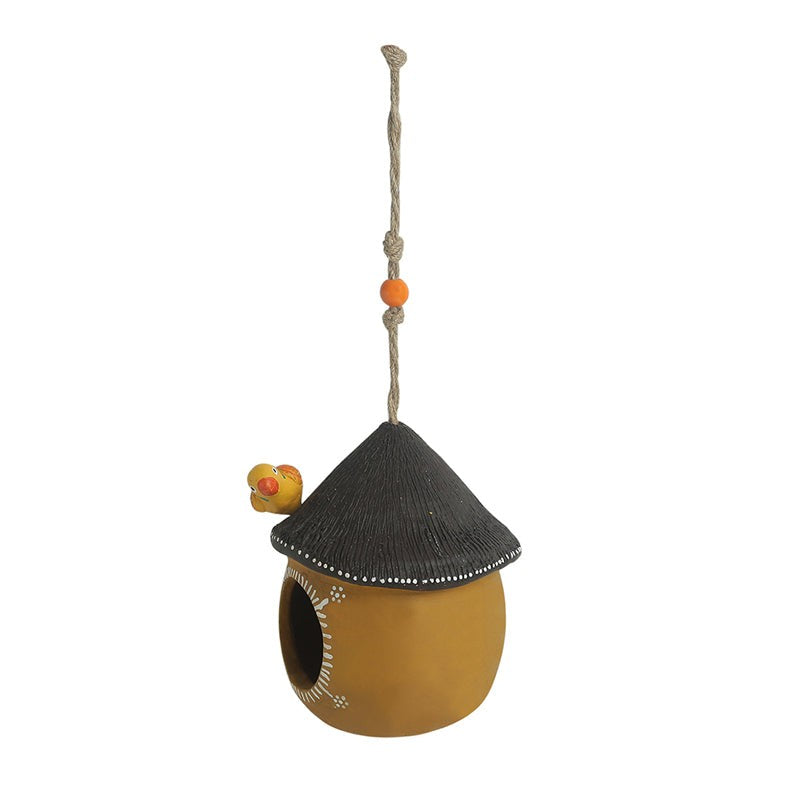 The Perch Pot Handpainted Terracotta Bird House media 5
