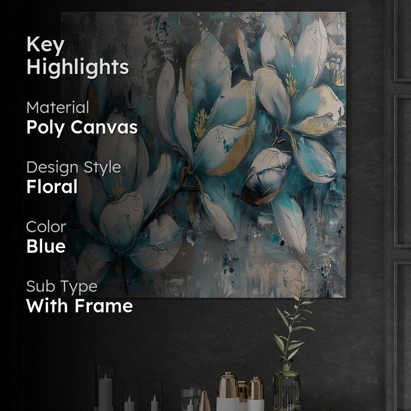Celestial Flowers Wall Painting media 2