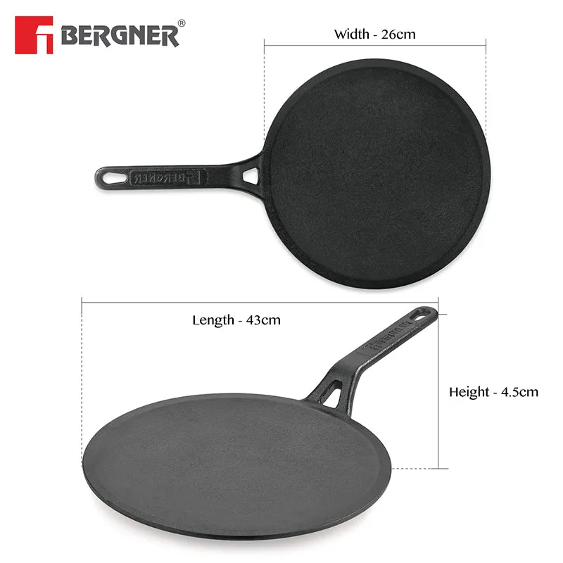 Bergner Arden Induction Safe Cast Iron Tawa - 26 cm media 9